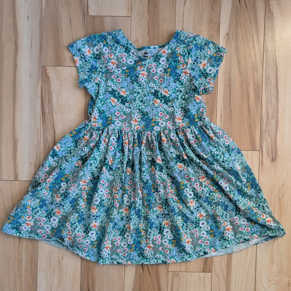 Tea Collection floral Green Dress size 8